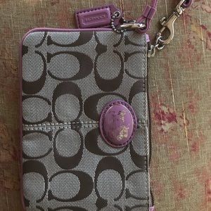 Coach wristlet clutch